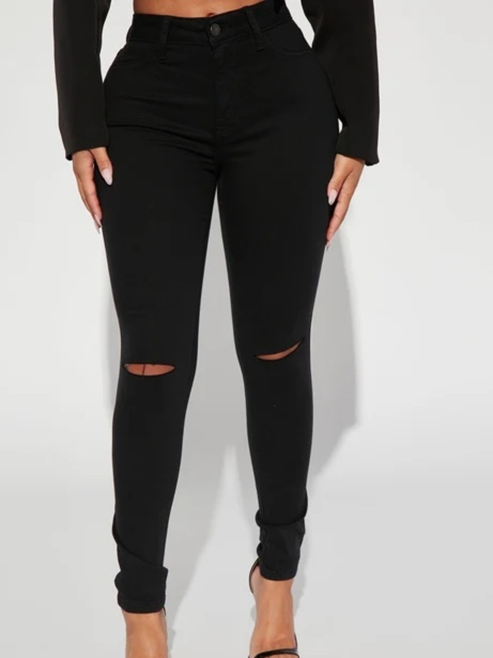 Black High-Waist Canopy Skinny Jeans NEW 🏷️